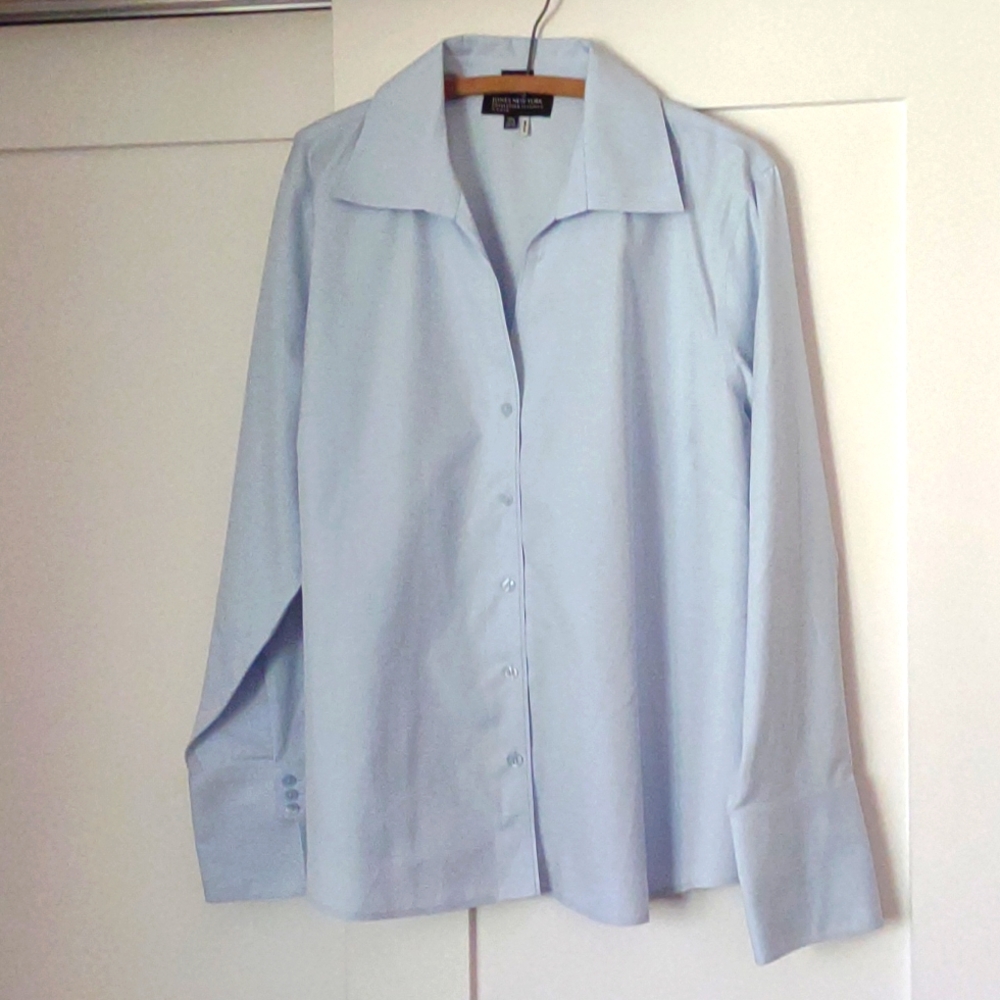 Jones New York 18W Baby Blue shirt (non-iron)